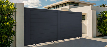 Steel sliding gate