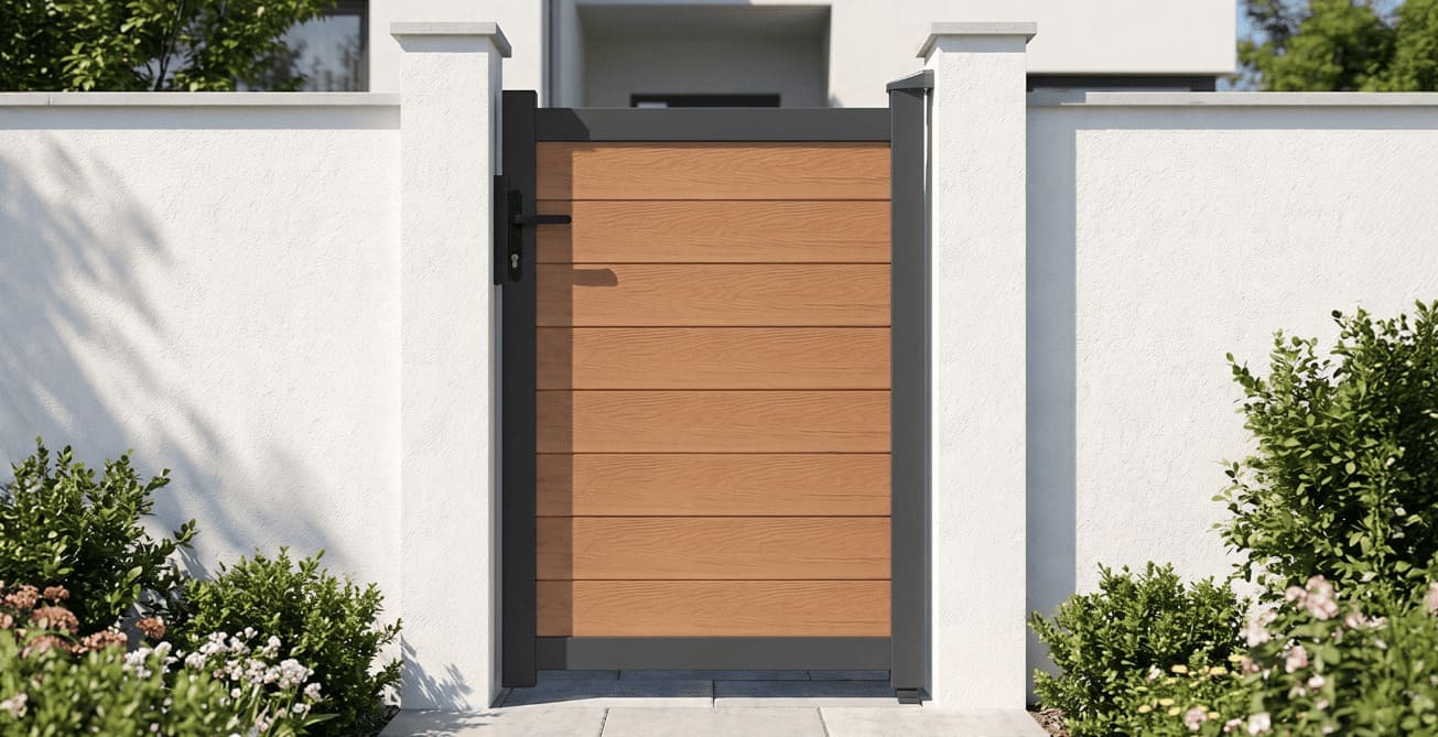Composite pedestrian gate